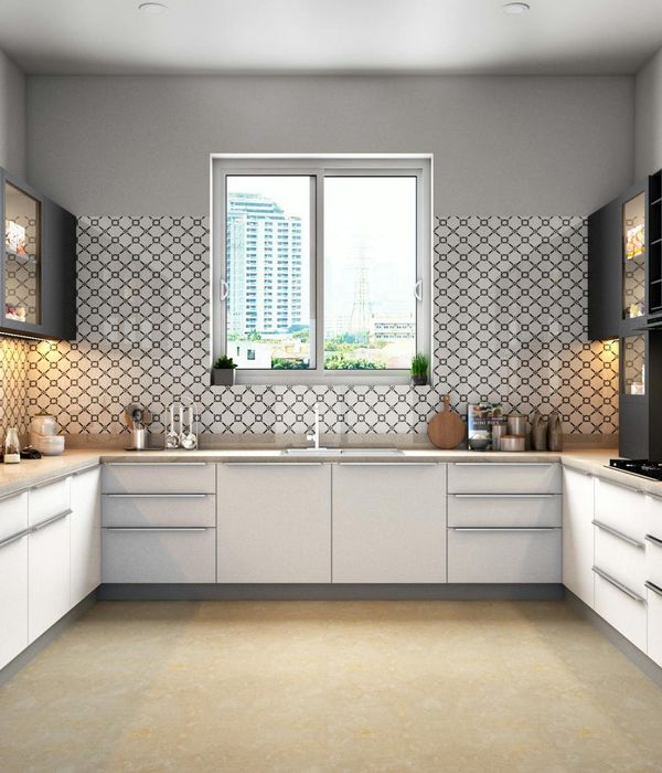 Bright modern kitchen with organized storage solutions and functional layout